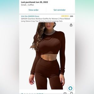 Seamless ribbed workout top